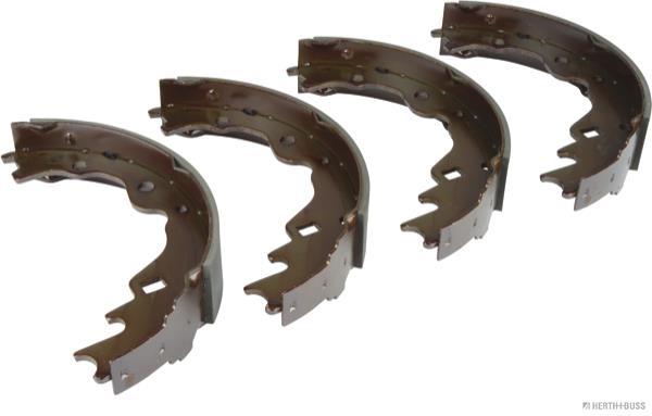 Jeu de 4 mâchoires de frein (Garniture de frein à tambour) HERTH+BUSS JAKOPARTS ref. J3503025