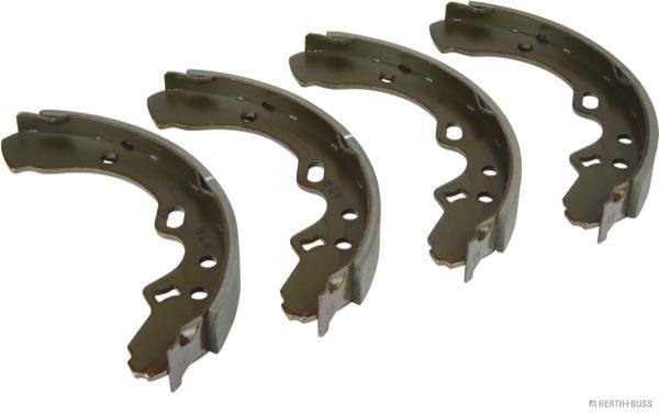 Jeu de 4 mâchoires de frein (Garniture de frein à tambour) HERTH+BUSS JAKOPARTS ref. J3503028