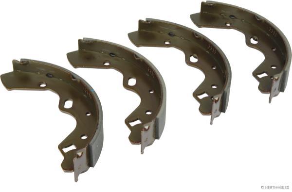 Jeu de 4 mâchoires de frein (Garniture de frein à tambour) HERTH+BUSS JAKOPARTS ref. J3503041