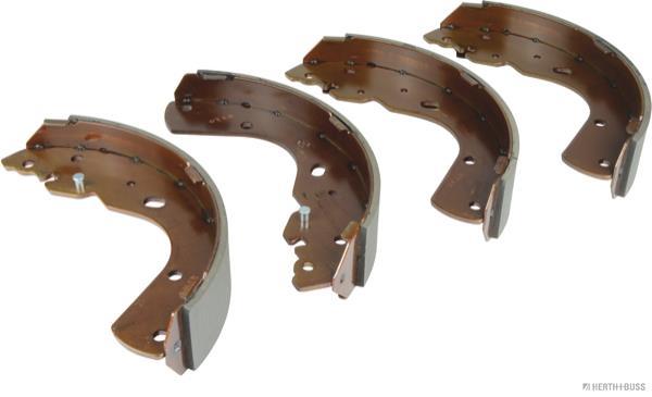Jeu de 4 mâchoires de frein (Garniture de frein à tambour) HERTH+BUSS JAKOPARTS ref. J3503052