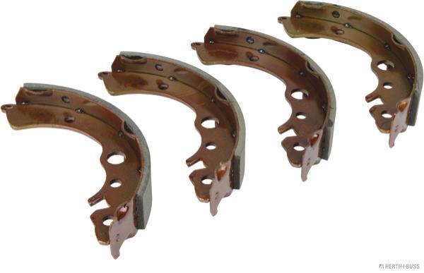 Jeu de 4 mâchoires de frein (Garniture de frein à tambour) HERTH+BUSS JAKOPARTS ref. J3504003