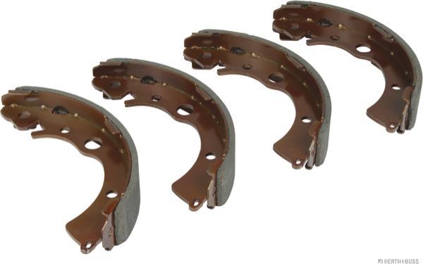 Jeu de 4 mâchoires de frein (Garniture de frein à tambour) HERTH+BUSS JAKOPARTS ref. J3504012
