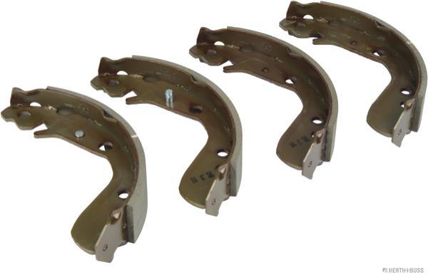 Jeu de 4 mâchoires de frein (Garniture de frein à tambour) HERTH+BUSS JAKOPARTS ref. J3504023