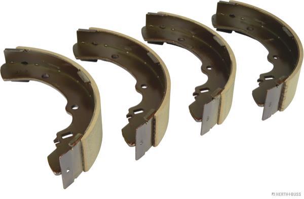 Jeu de 4 mâchoires de frein (Garniture de frein à tambour) HERTH+BUSS JAKOPARTS ref. J3505028