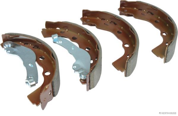 Jeu de 4 mâchoires de frein (Garniture de frein à tambour) HERTH+BUSS JAKOPARTS ref. J3505035