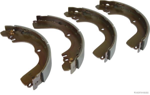 Jeu de 4 mâchoires de frein (Garniture de frein à tambour) HERTH+BUSS JAKOPARTS ref. J3505037