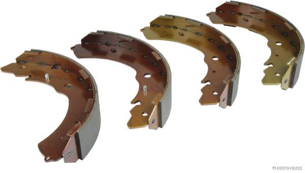 Jeu de 4 mâchoires de frein (Garniture de frein à tambour) HERTH+BUSS JAKOPARTS ref. J3505043