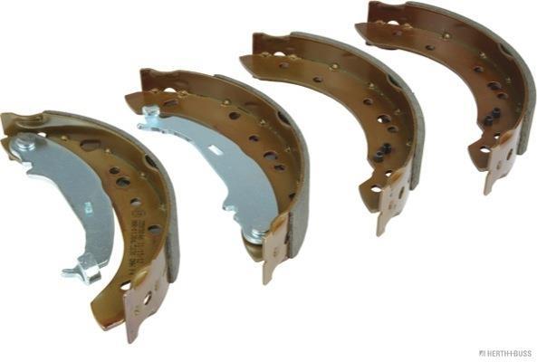Jeu de 4 mâchoires de frein (Garniture de frein à tambour) HERTH+BUSS JAKOPARTS ref. J3505046