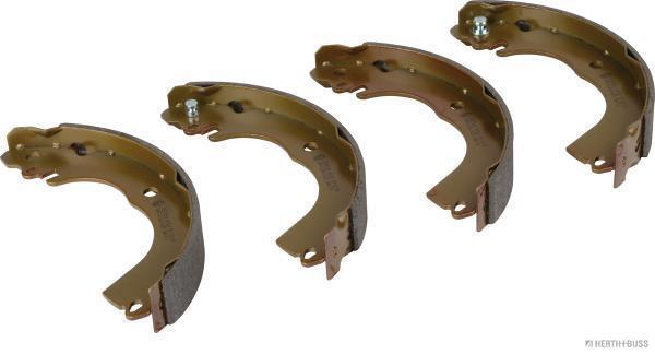 Jeu de 4 mâchoires de frein (Garniture de frein à tambour) HERTH+BUSS JAKOPARTS ref. J3505050