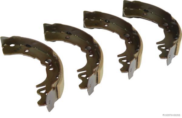 Jeu de 4 mâchoires de frein (Garniture de frein à tambour) HERTH+BUSS JAKOPARTS ref. J3506022