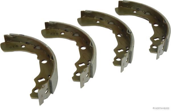 Jeu de 4 mâchoires de frein (Garniture de frein à tambour) HERTH+BUSS JAKOPARTS ref. J3506023