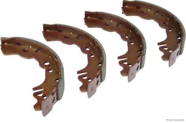 Jeu de 4 mâchoires de frein (Garniture de frein à tambour) HERTH+BUSS JAKOPARTS ref. J3506031