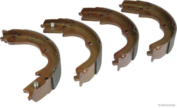 Jeu de 4 mâchoires de frein (Garniture de frein à tambour) HERTH+BUSS JAKOPARTS ref. J3507016