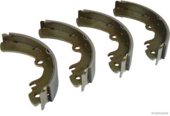 Jeu de 4 mâchoires de frein (Garniture de frein à tambour) HERTH+BUSS JAKOPARTS ref. J3508001