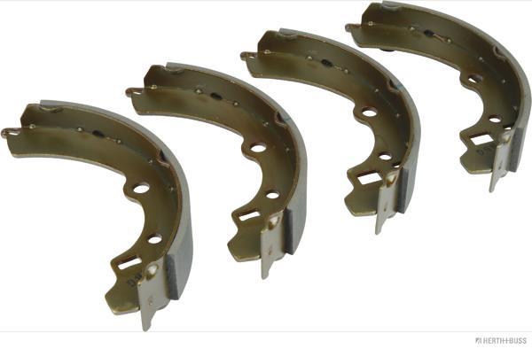 Jeu de 4 mâchoires de frein (Garniture de frein à tambour) HERTH+BUSS JAKOPARTS ref. J3508010