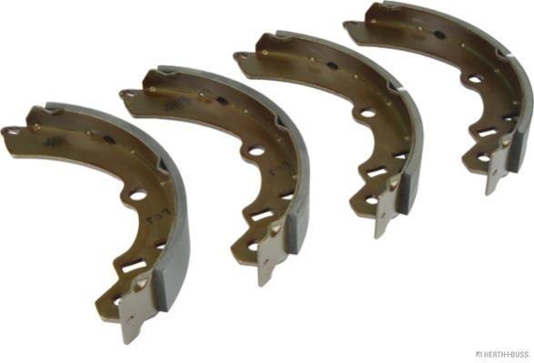 Jeu de 4 mâchoires de frein (Garniture de frein à tambour) HERTH+BUSS JAKOPARTS ref. J3508012