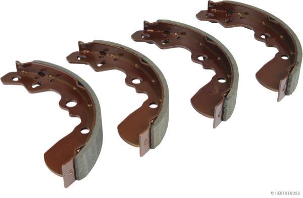 Jeu de 4 mâchoires de frein (Garniture de frein à tambour) HERTH+BUSS JAKOPARTS ref. J3508013