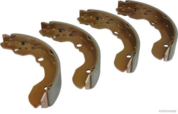 Jeu de 4 mâchoires de frein (Garniture de frein à tambour) HERTH+BUSS JAKOPARTS ref. J3508015