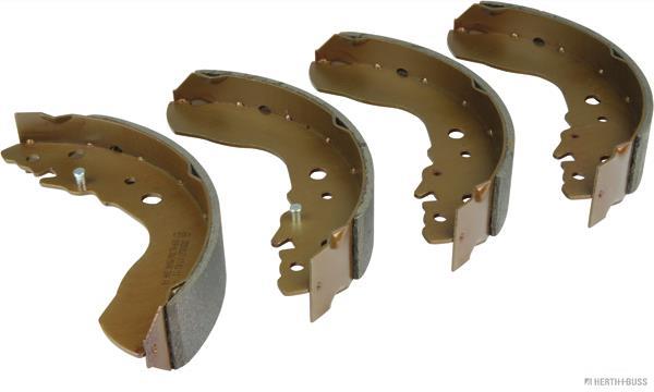 Jeu de 4 mâchoires de frein (Garniture de frein à tambour) HERTH+BUSS JAKOPARTS ref. J3508021