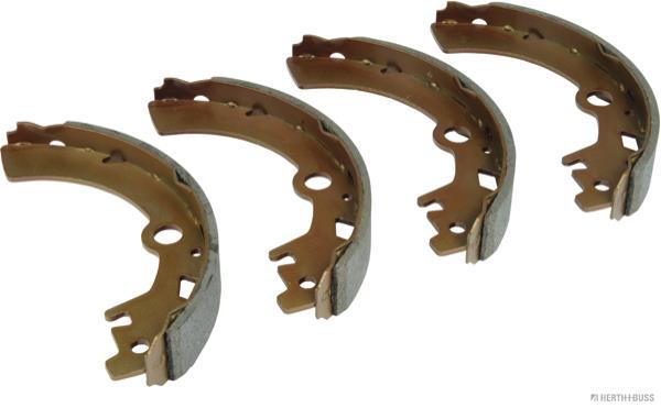 Jeu de 4 mâchoires de frein (Garniture de frein à tambour) HERTH+BUSS JAKOPARTS ref. J3508022