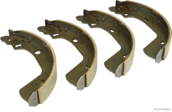 Jeu de 4 mâchoires de frein (Garniture de frein à tambour) HERTH+BUSS JAKOPARTS ref. J3508032