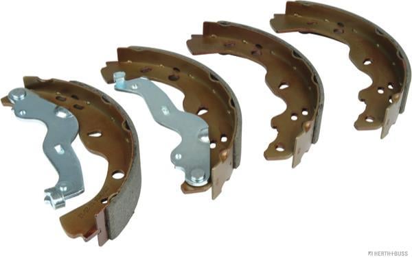 Jeu de 4 mâchoires de frein (Garniture de frein à tambour) HERTH+BUSS JAKOPARTS ref. J3508034