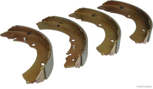 Jeu de 4 mâchoires de frein (Garniture de frein à tambour) HERTH+BUSS JAKOPARTS ref. J3509017