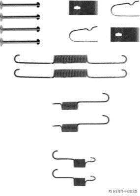 Kit d'accessoires pour mâchoire de frein à tambour HERTH+BUSS JAKOPARTS ref. J3560300
