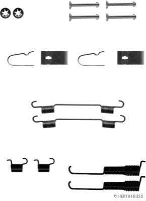 Kit d'accessoires pour mâchoire de frein à tambour HERTH+BUSS JAKOPARTS ref. J3568002