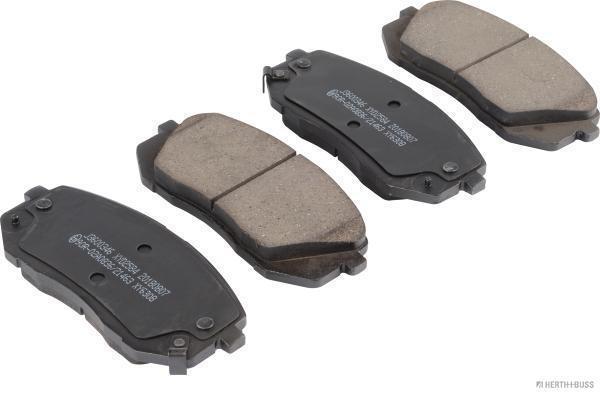 Jeu de 4 plaquettes de frein HERTH+BUSS JAKOPARTS ref. J3600346