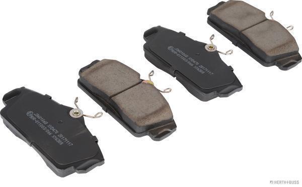 Jeu de 4 plaquettes de frein HERTH+BUSS JAKOPARTS J3601068