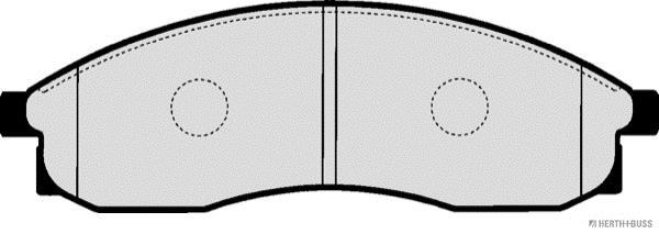 Jeu de 4 plaquettes de frein HERTH+BUSS JAKOPARTS ref. J3601091