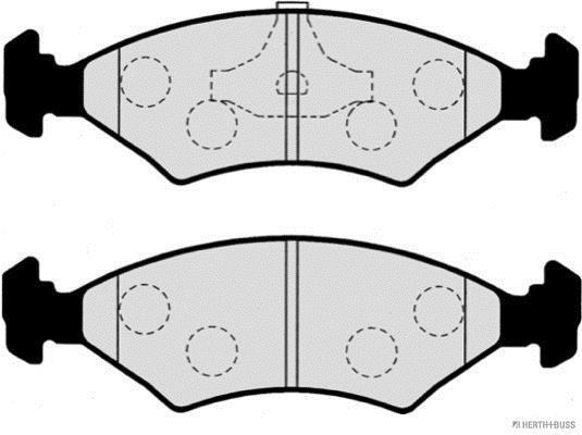 Jeu de 4 plaquettes de frein HERTH+BUSS JAKOPARTS J3603050