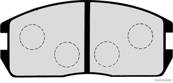 Jeu de 4 plaquettes de frein HERTH+BUSS JAKOPARTS J3605024