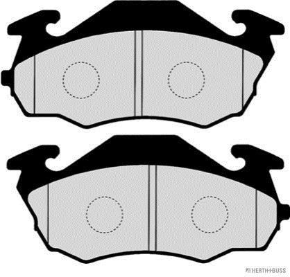 Jeu de 4 plaquettes de frein HERTH+BUSS JAKOPARTS ref. J3607010