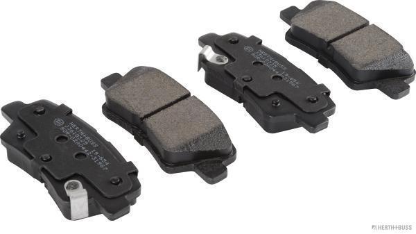 Jeu de 4 plaquettes de frein HERTH+BUSS JAKOPARTS ref. J3610325