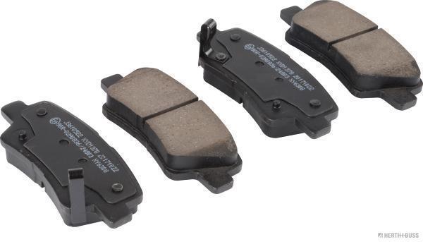 Jeu de 4 plaquettes de frein HERTH+BUSS JAKOPARTS ref. J3610522