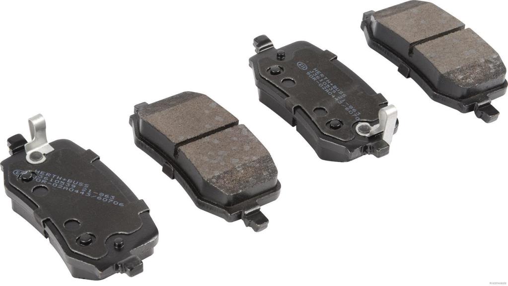 Jeu de 4 plaquettes de frein HERTH+BUSS JAKOPARTS ref. J3610539