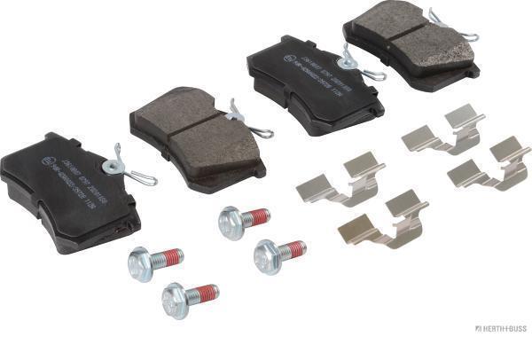 Jeu de 4 plaquettes de frein HERTH+BUSS JAKOPARTS J3610807