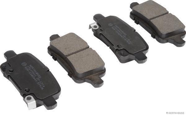 Jeu de 4 plaquettes de frein HERTH+BUSS JAKOPARTS J3610911