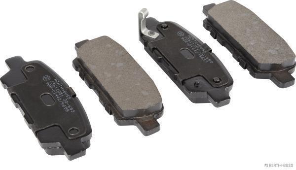 Jeu de 4 plaquettes de frein HERTH+BUSS JAKOPARTS J3611051