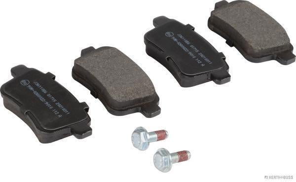 Jeu de 4 plaquettes de frein HERTH+BUSS JAKOPARTS J3611056