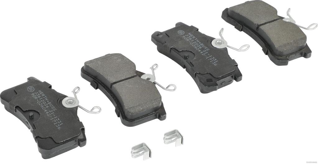 Jeu de 4 plaquettes de frein HERTH+BUSS JAKOPARTS ref. J3612026
