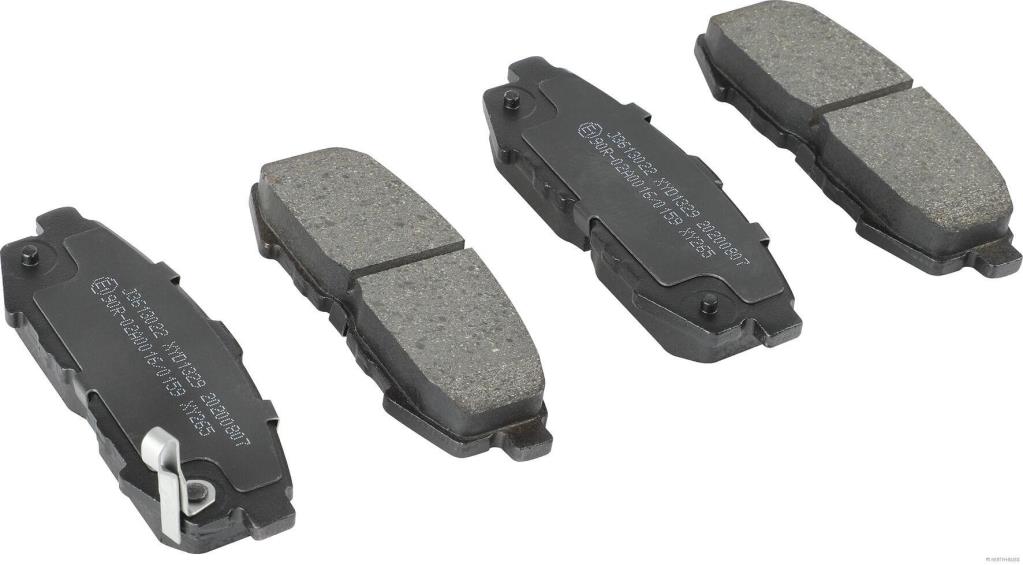 Jeu de 4 plaquettes de frein HERTH+BUSS JAKOPARTS J3613022