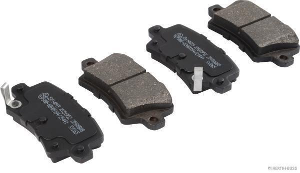 Jeu de 4 plaquettes de frein HERTH+BUSS JAKOPARTS ref. J3614019