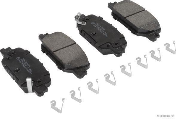 Jeu de 4 plaquettes de frein HERTH+BUSS JAKOPARTS J3614022
