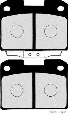 Jeu de 4 plaquettes de frein HERTH+BUSS JAKOPARTS J3615006