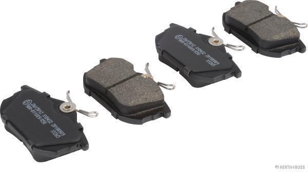 Jeu de 4 plaquettes de frein HERTH+BUSS JAKOPARTS ref. J3615012