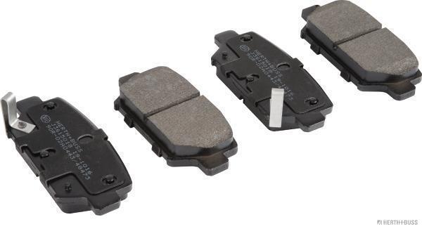 Jeu de 4 plaquettes de frein HERTH+BUSS JAKOPARTS J3615018