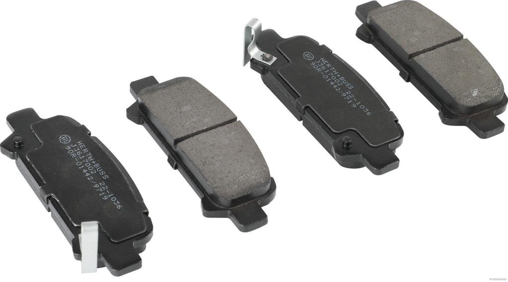 Jeu de 4 plaquettes de frein HERTH+BUSS JAKOPARTS J3617002